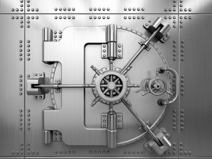 Bank Vault to symbolize how heavy debt can feel.